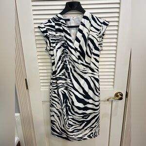 Lafayette 148 zebra shift dress, size 4